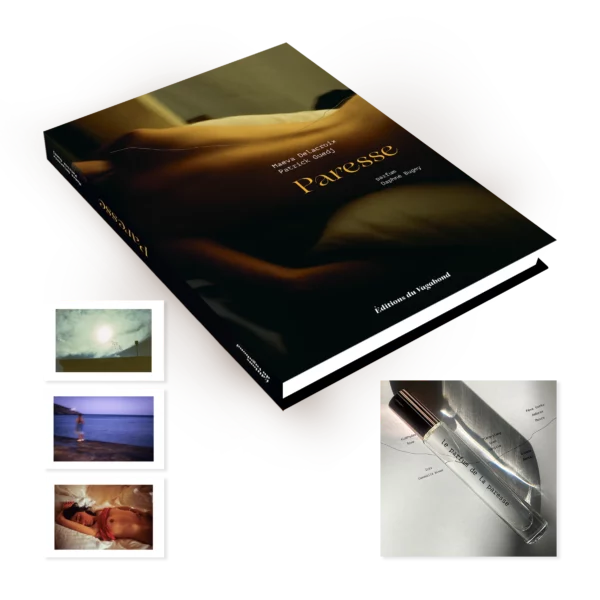 Livre PARESSE avec flacon de parfum 10ml et tirage 13x18 cm